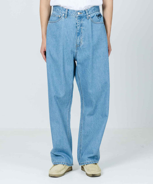 EMBROIDERY GRAFFITI DENIM PANTS