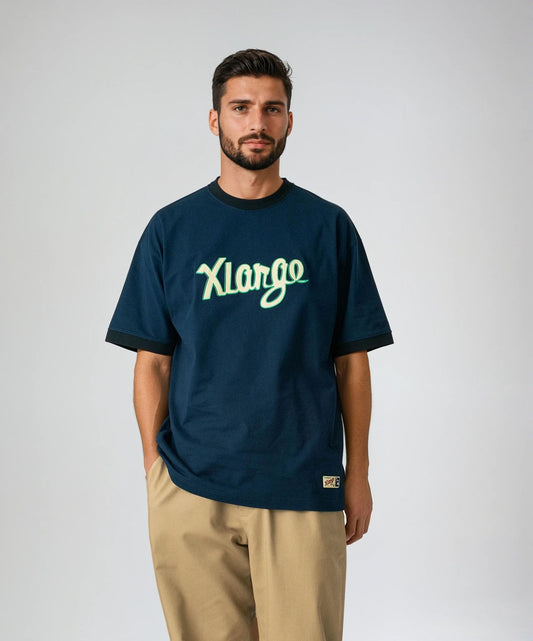 RETRO SCRIPT RINGER S/S TEE