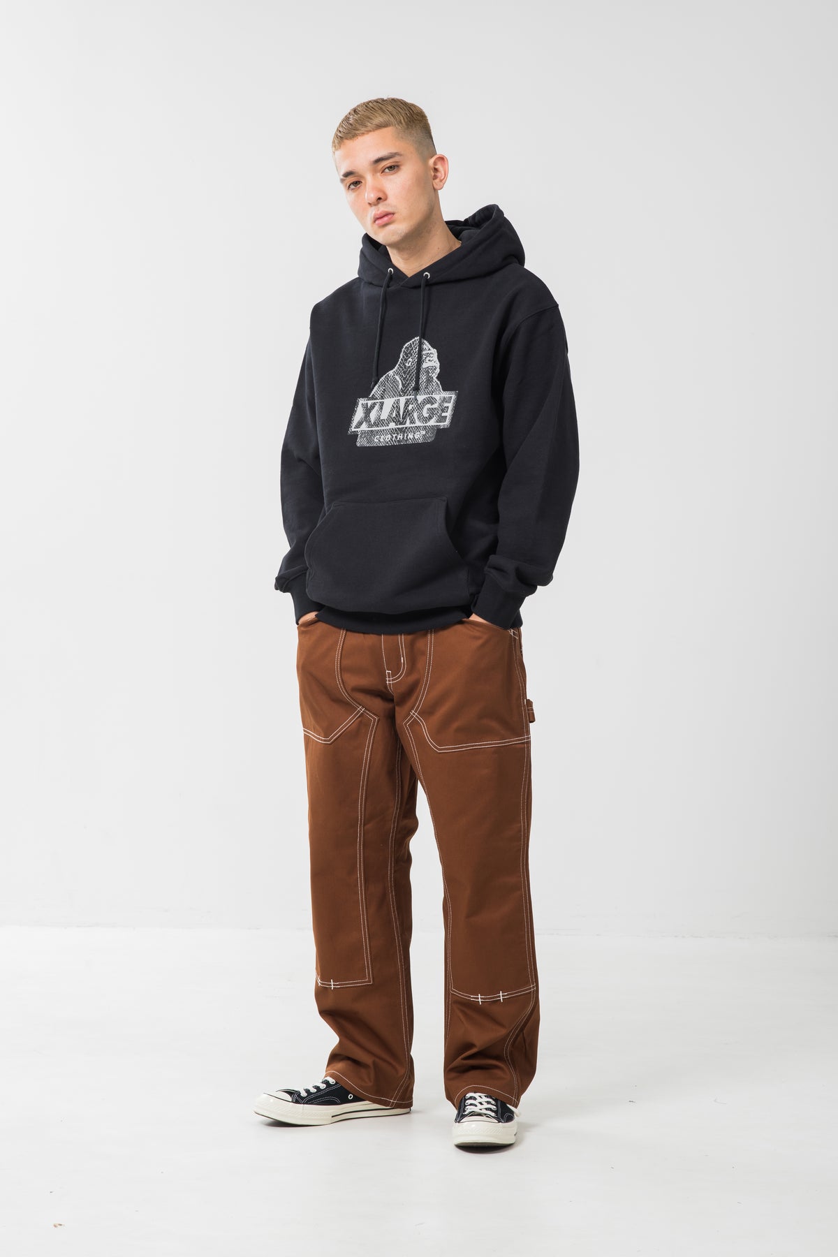 PYTHON SLANTED OG PULLOVER HOODED SWEAT