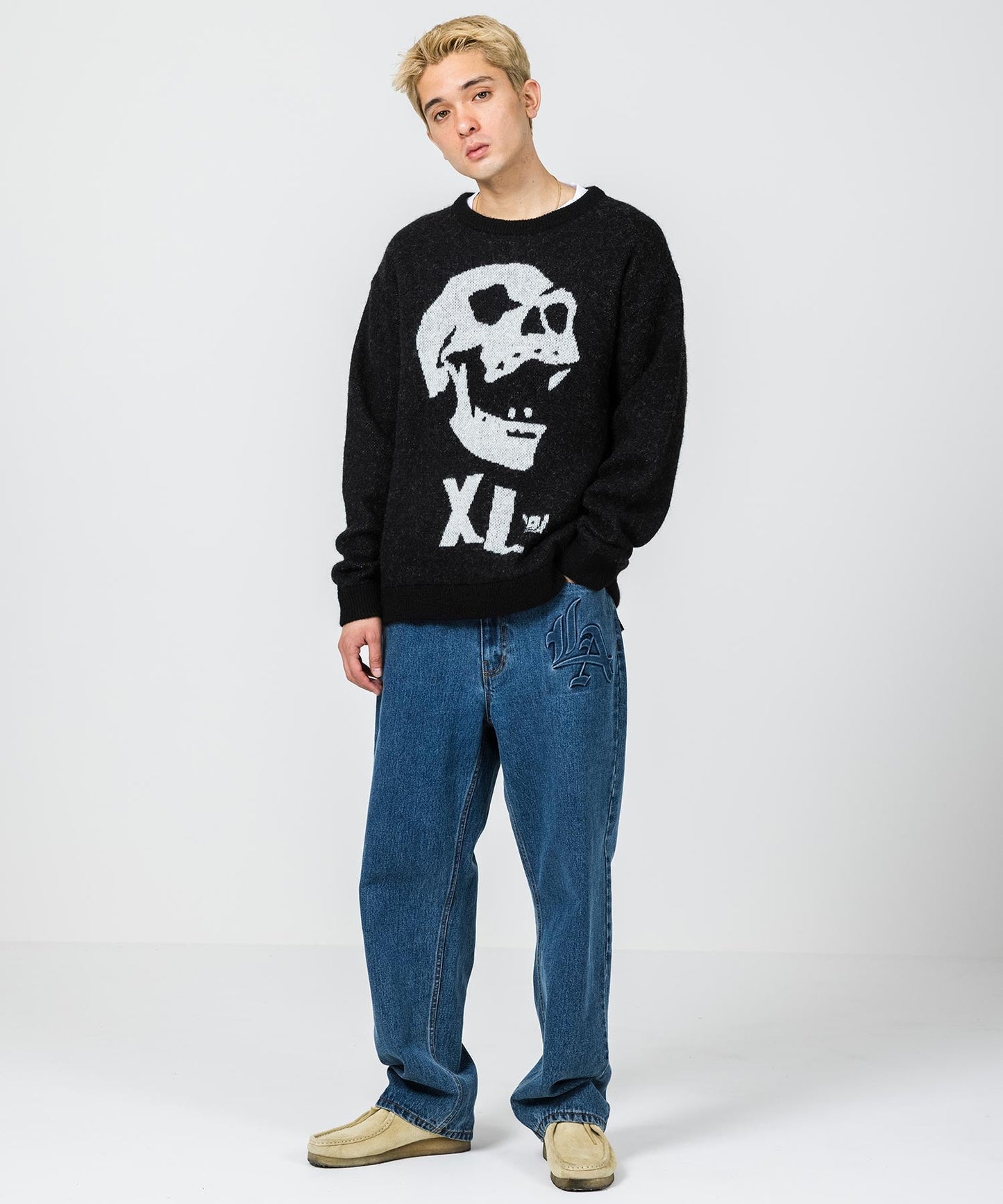 SKULL MOHAIR KNIT