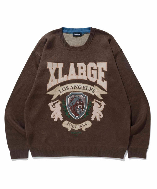 EMBLEM LOGO CREWNECK KNIT