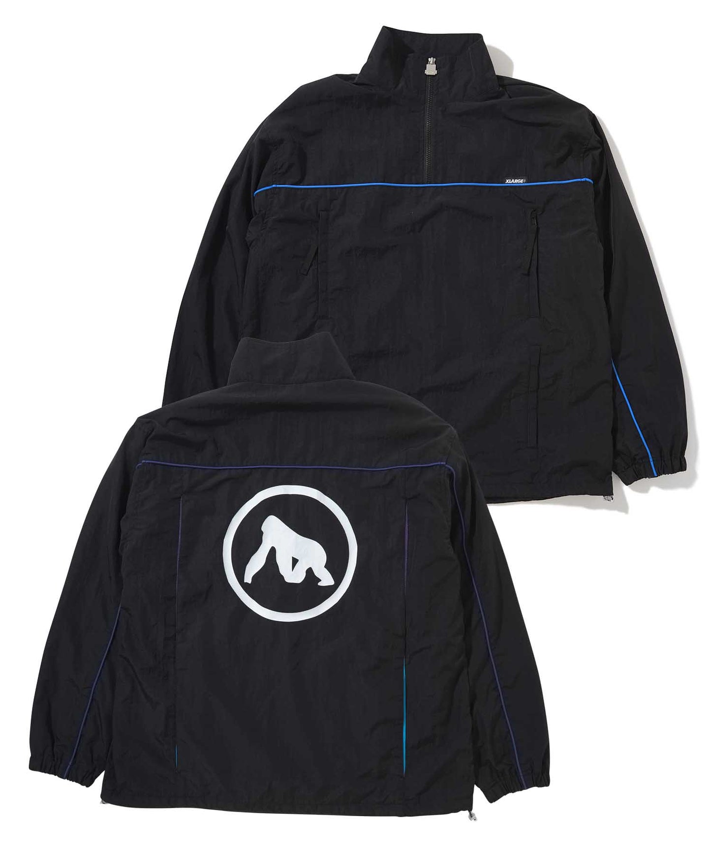 HALF ZIP NYLON PULLOVER JACKET OUTERWEAR XLARGE