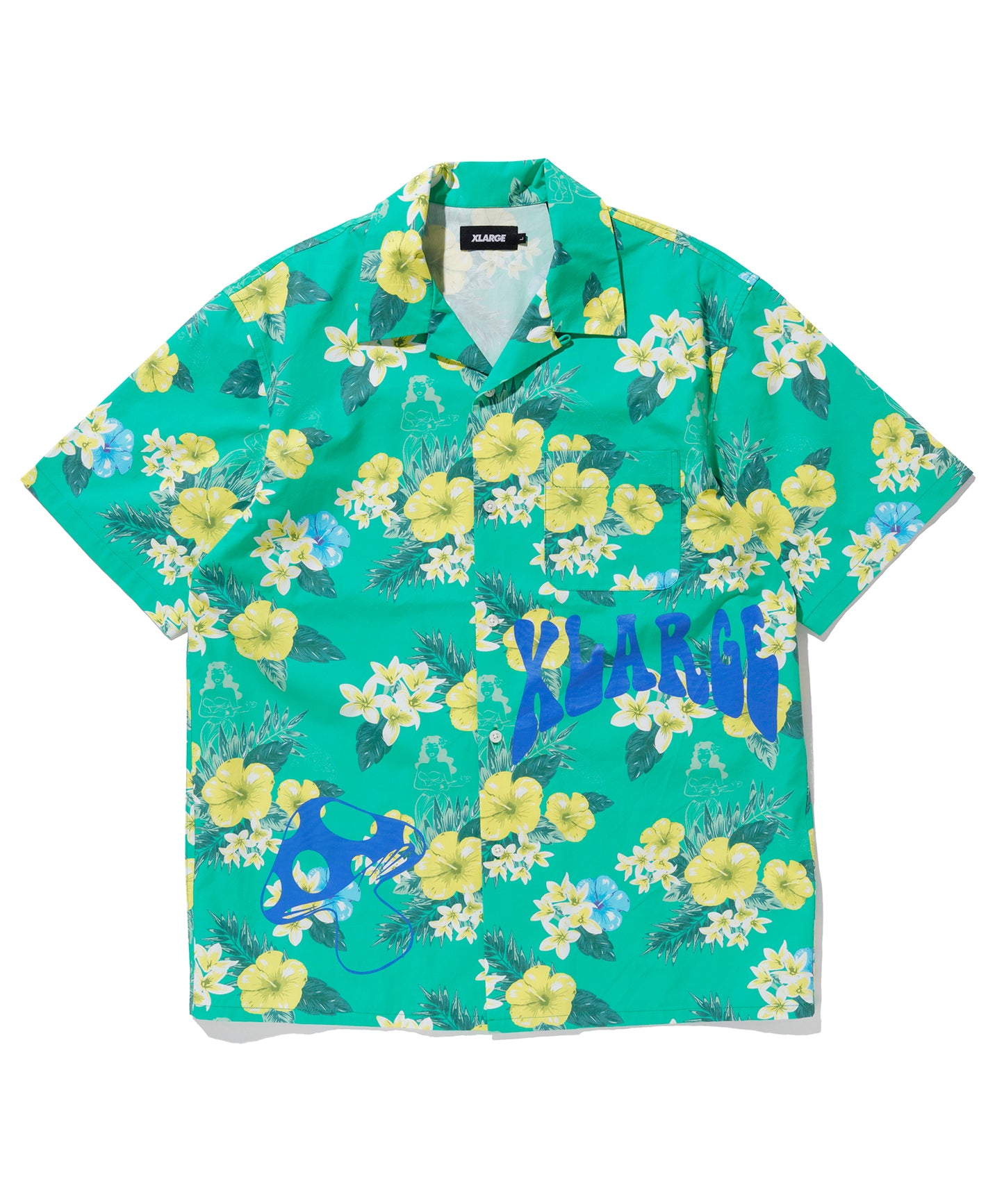 FLORAL PRINT SHIRT SHIRT XLARGE