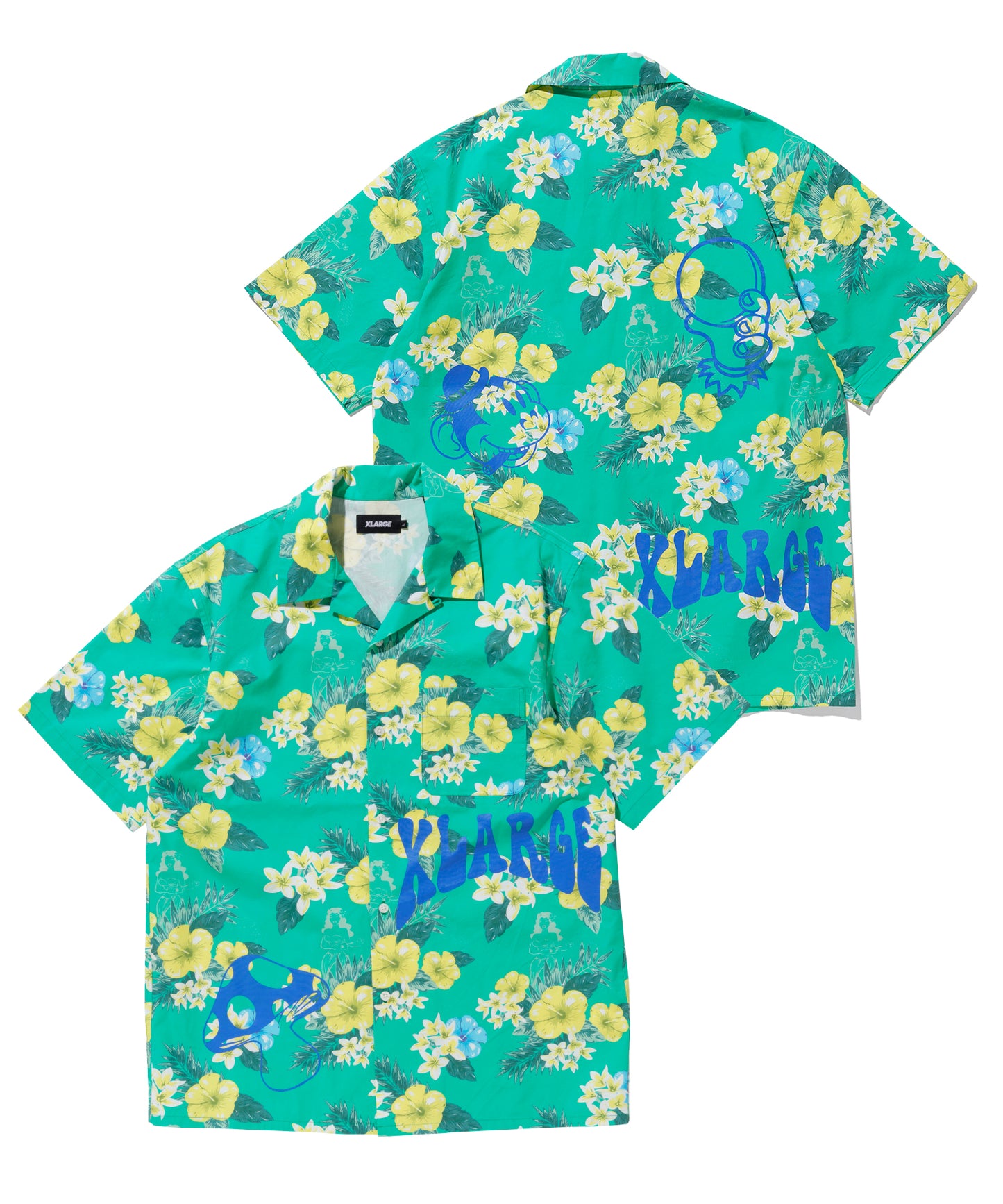 FLORAL PRINT SHIRT SHIRT XLARGE