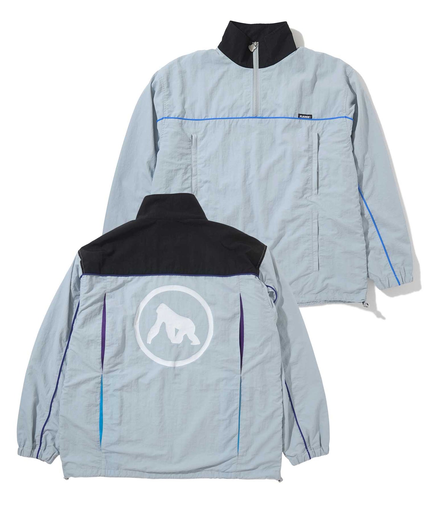 HALF ZIP NYLON PULLOVER JACKET OUTERWEAR XLARGE
