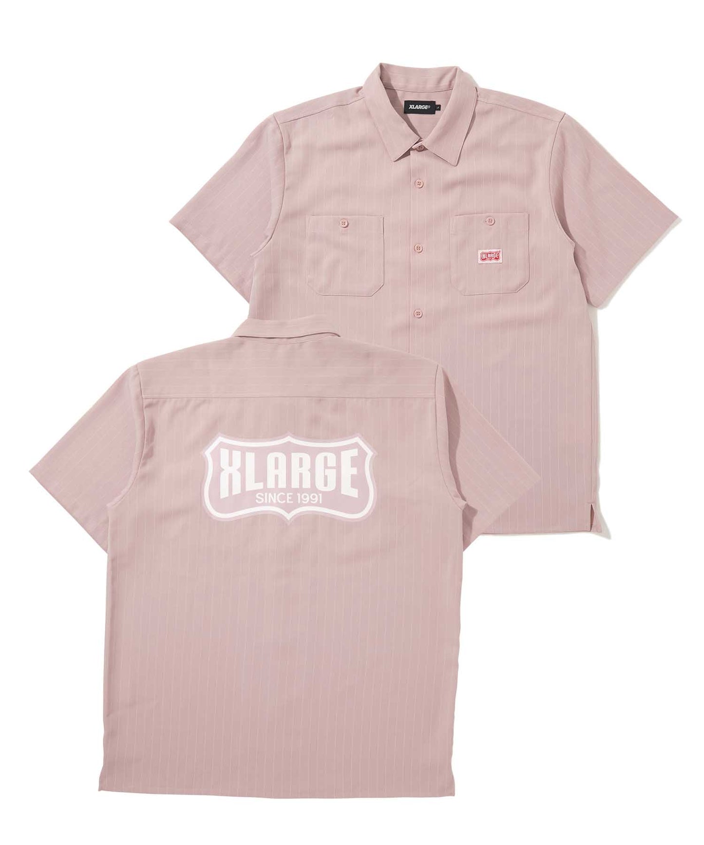 S/S STRIPE WORK SHIRT SHIRT XLARGE