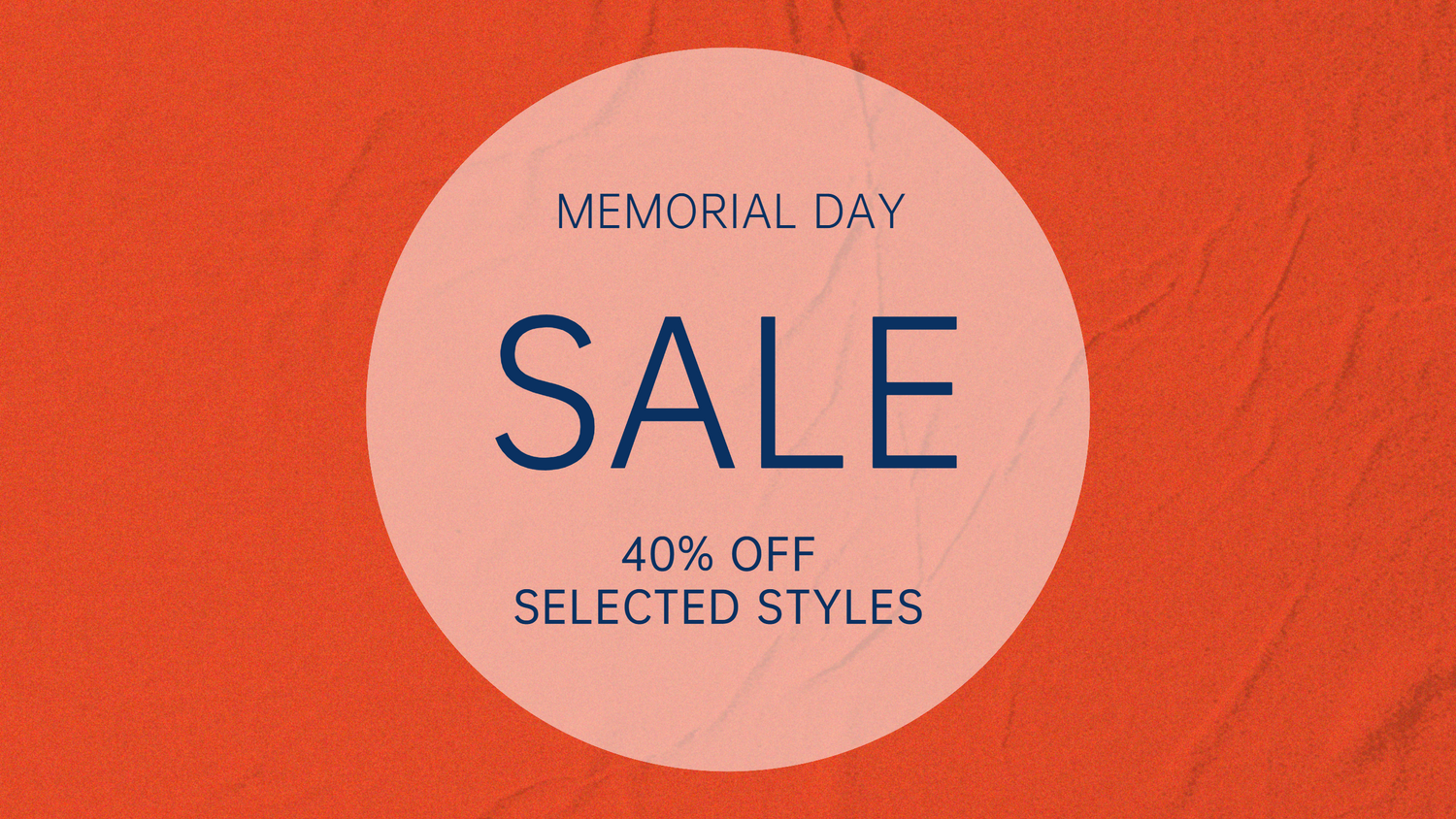 MEMORIAL DAY SALE