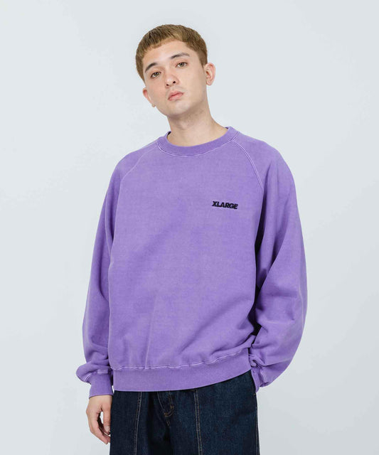 OVERDYED RAGLAN CREWNECK SWEAT