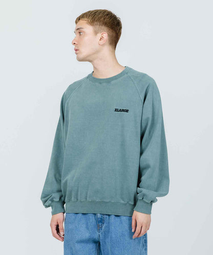 OVERDYED RAGLAN CREWNECK SWEAT