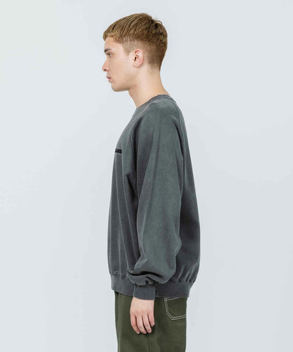 OVERDYED RAGLAN CREWNECK SWEAT