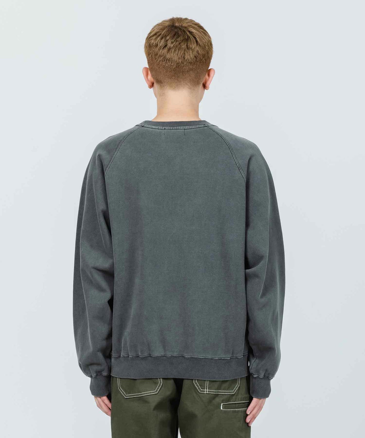 OVERDYED RAGLAN CREWNECK SWEAT