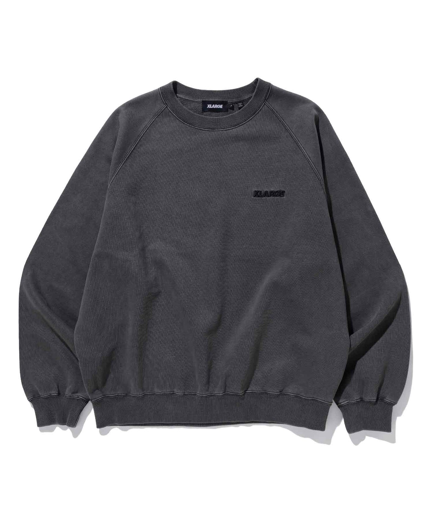 OVERDYED RAGLAN CREWNECK SWEAT