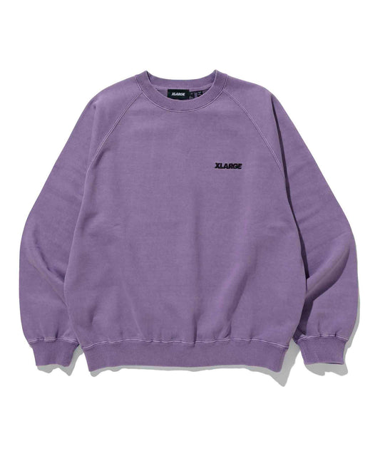 OVERDYED RAGLAN CREWNECK SWEAT