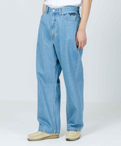 EMBROIDERY GRAFFITI DENIM PANTS