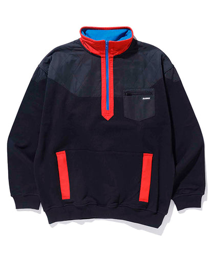 PANELED NYLON SWEAT