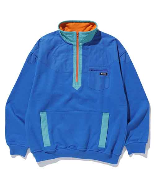 PANELED NYLON SWEAT