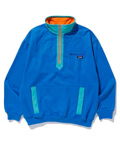 PANELED NYLON SWEAT