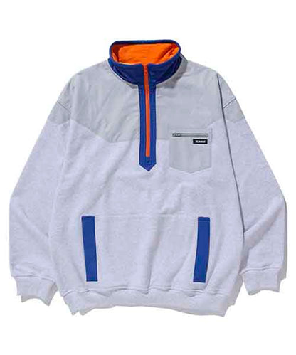 PANELED NYLON SWEAT