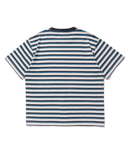 BASEBALL LOGO STRIPED S/S TEE