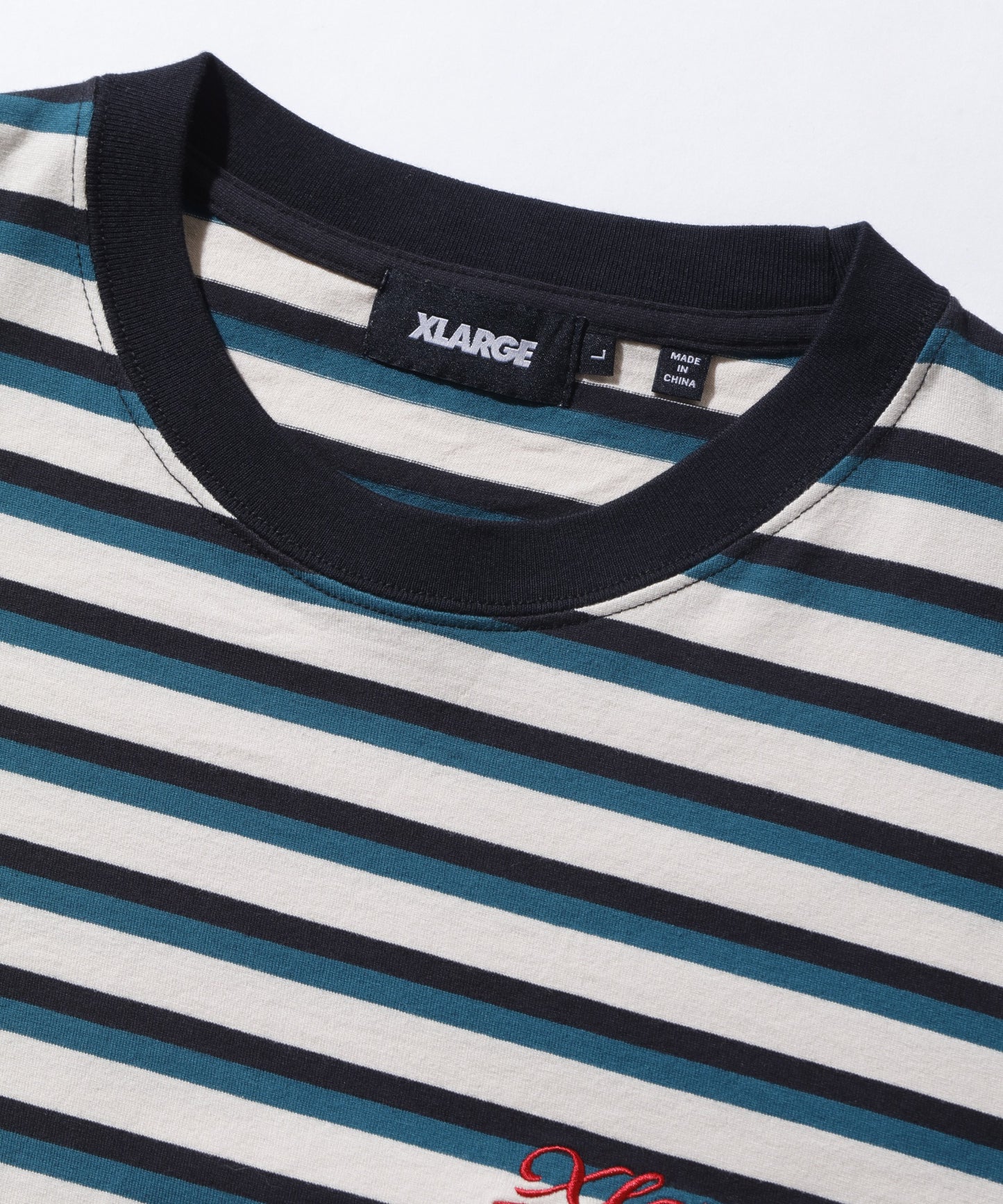 BASEBALL LOGO STRIPED S/S TEE
