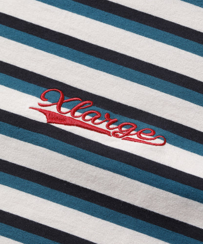 BASEBALL LOGO STRIPED S/S TEE