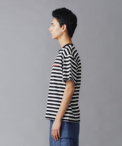 BASEBALL LOGO STRIPED S/S TEE