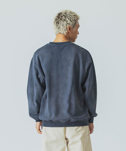 OLD ENGLISH BLEACHED CREWNECK SWEATSHIRT