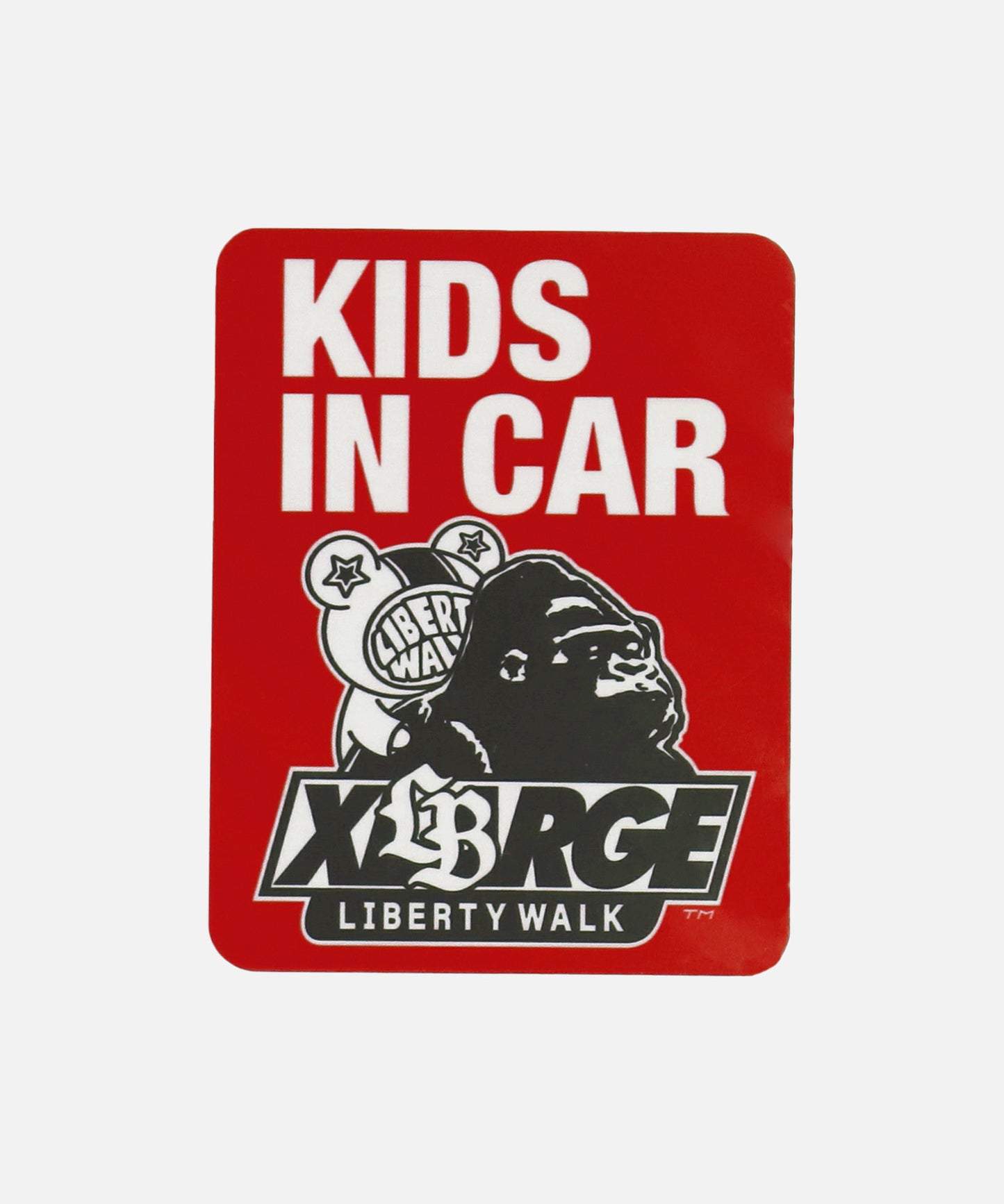 LIBERTY WALK x XLARGE STICKER KIDS IN THE CAR