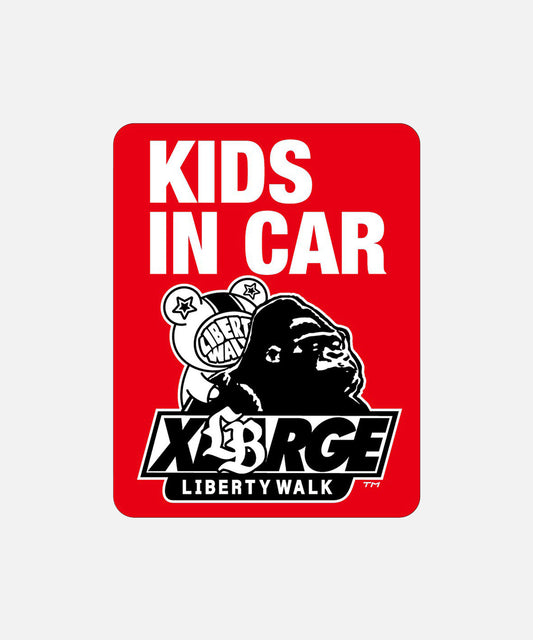 LIBERTY WALK x XLARGE STICKER KIDS IN THE CAR