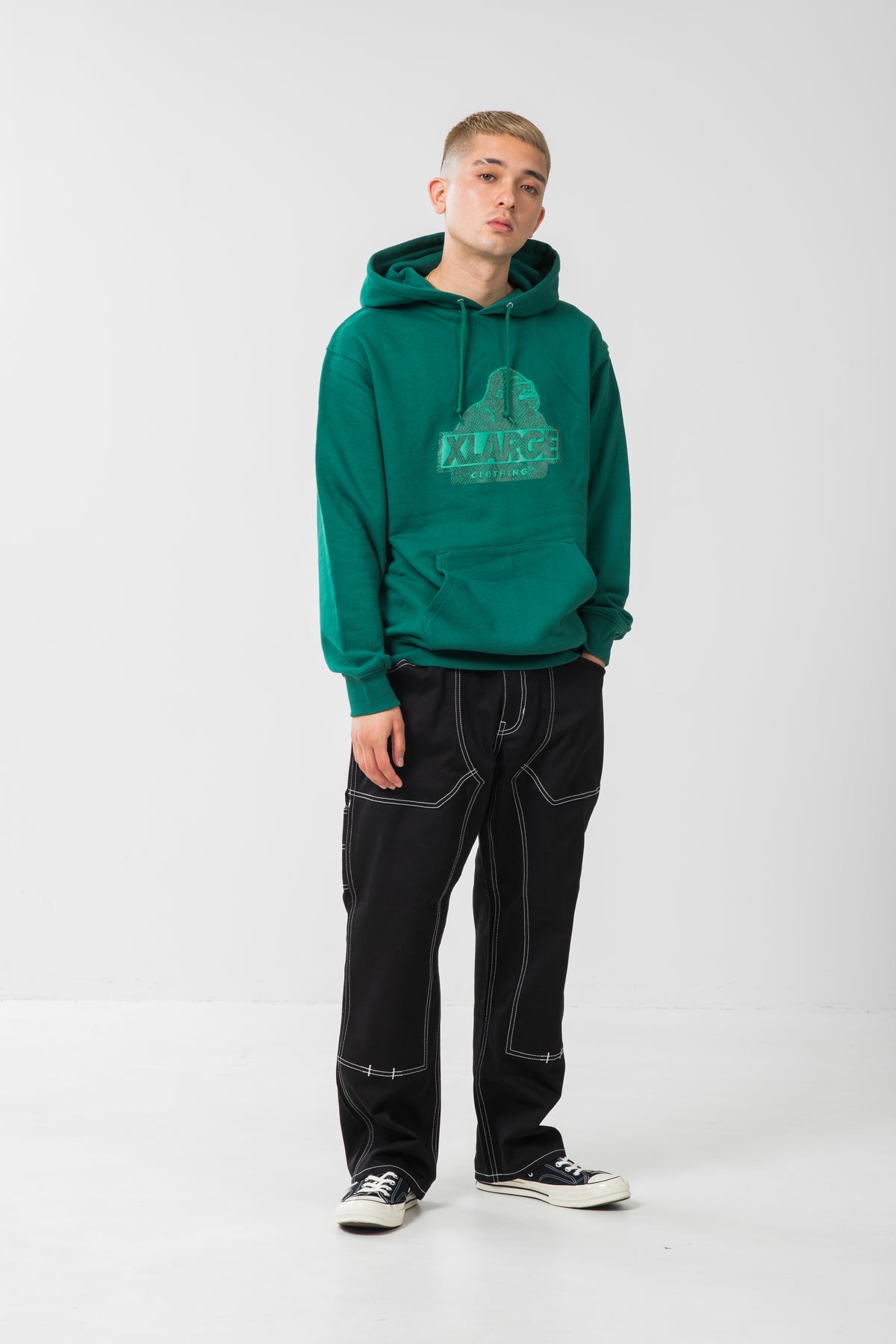 PYTHON SLANTED OG PULLOVER HOODED SWEAT