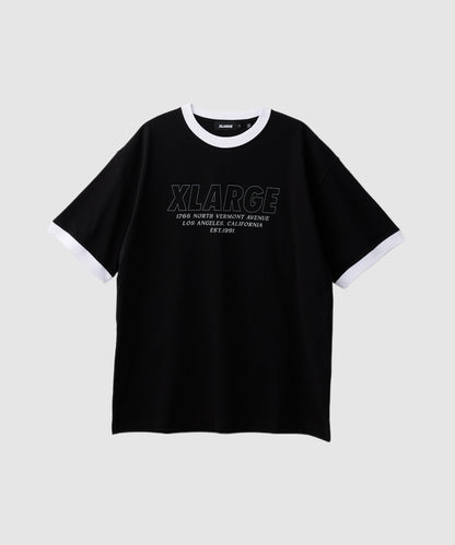 STORE ADDRESS RINGER S/S TEE