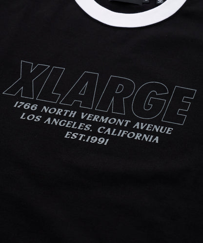 STORE ADDRESS RINGER S/S TEE