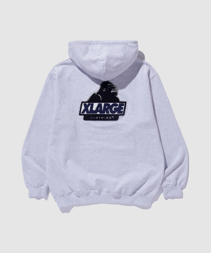 CHENILLE SLANTED OG PULLOVER HOODED SWEATSHIRT