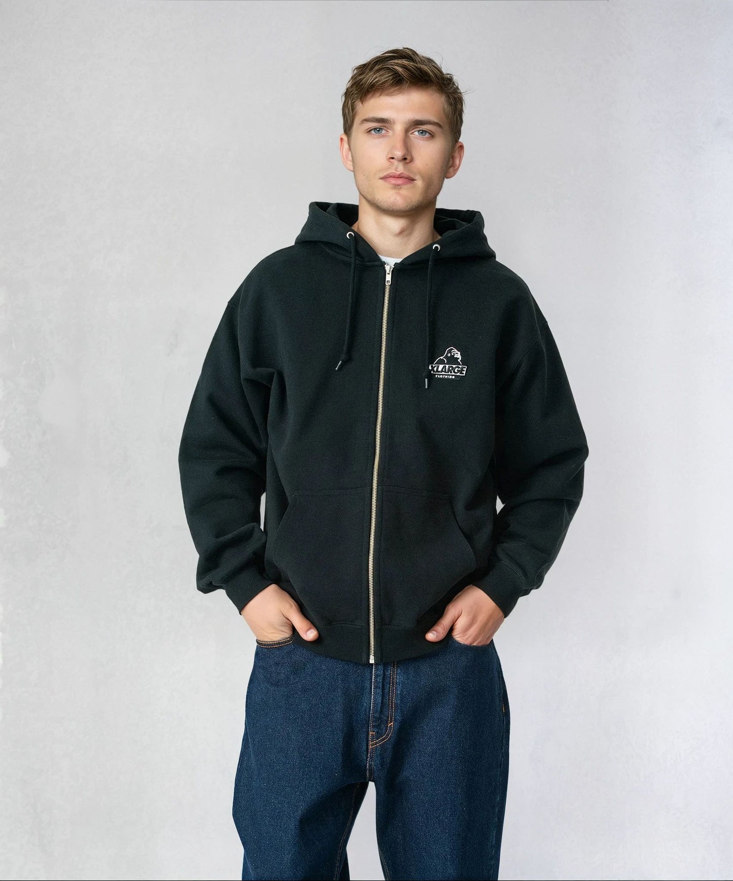 SLANTED OG ZIP HOODED SWEATSHIRT