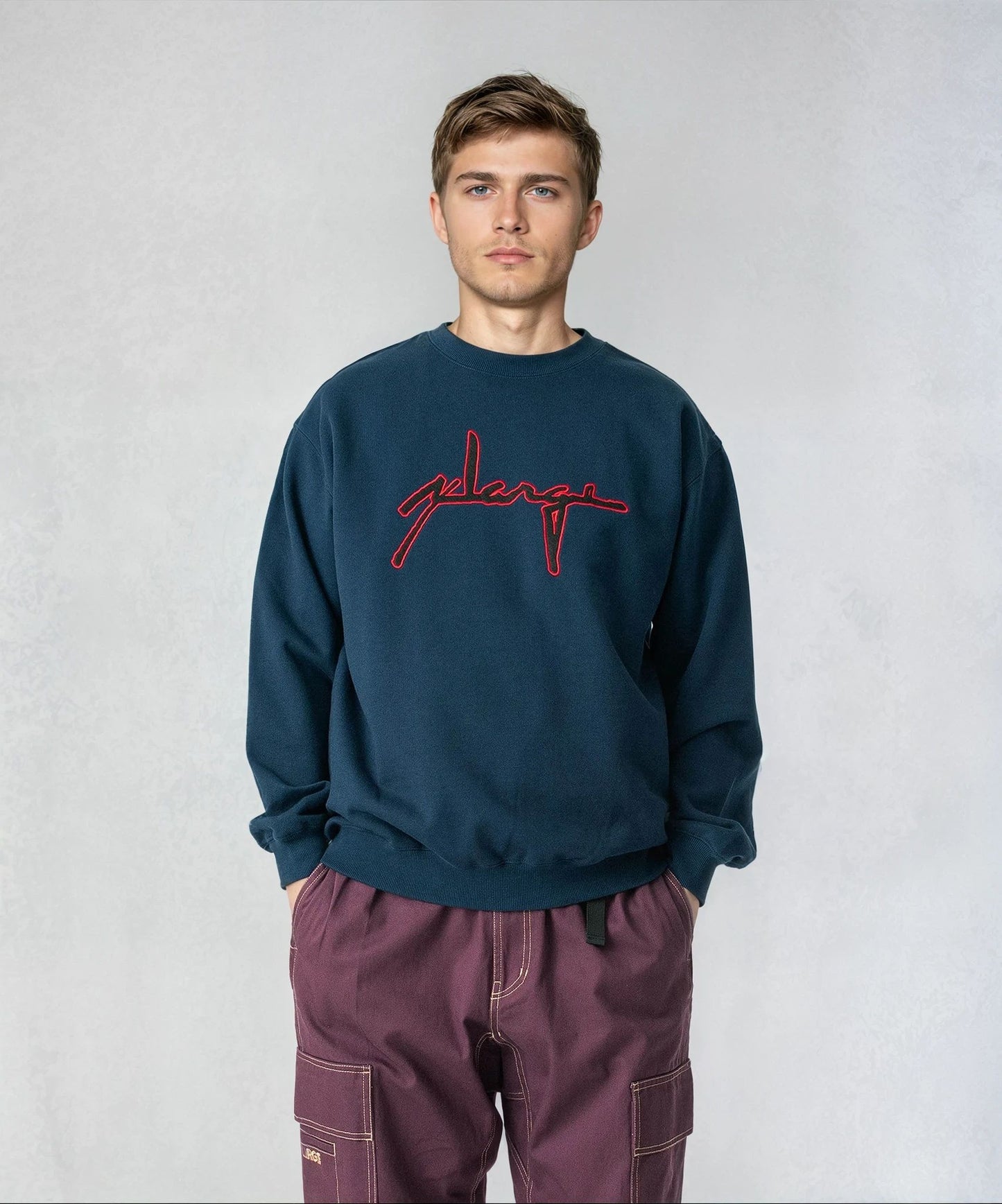 DISTORTION LOGO CREWNECK SWEATSHIRT