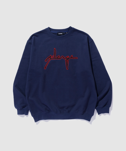 DISTORTION LOGO CREWNECK SWEATSHIRT