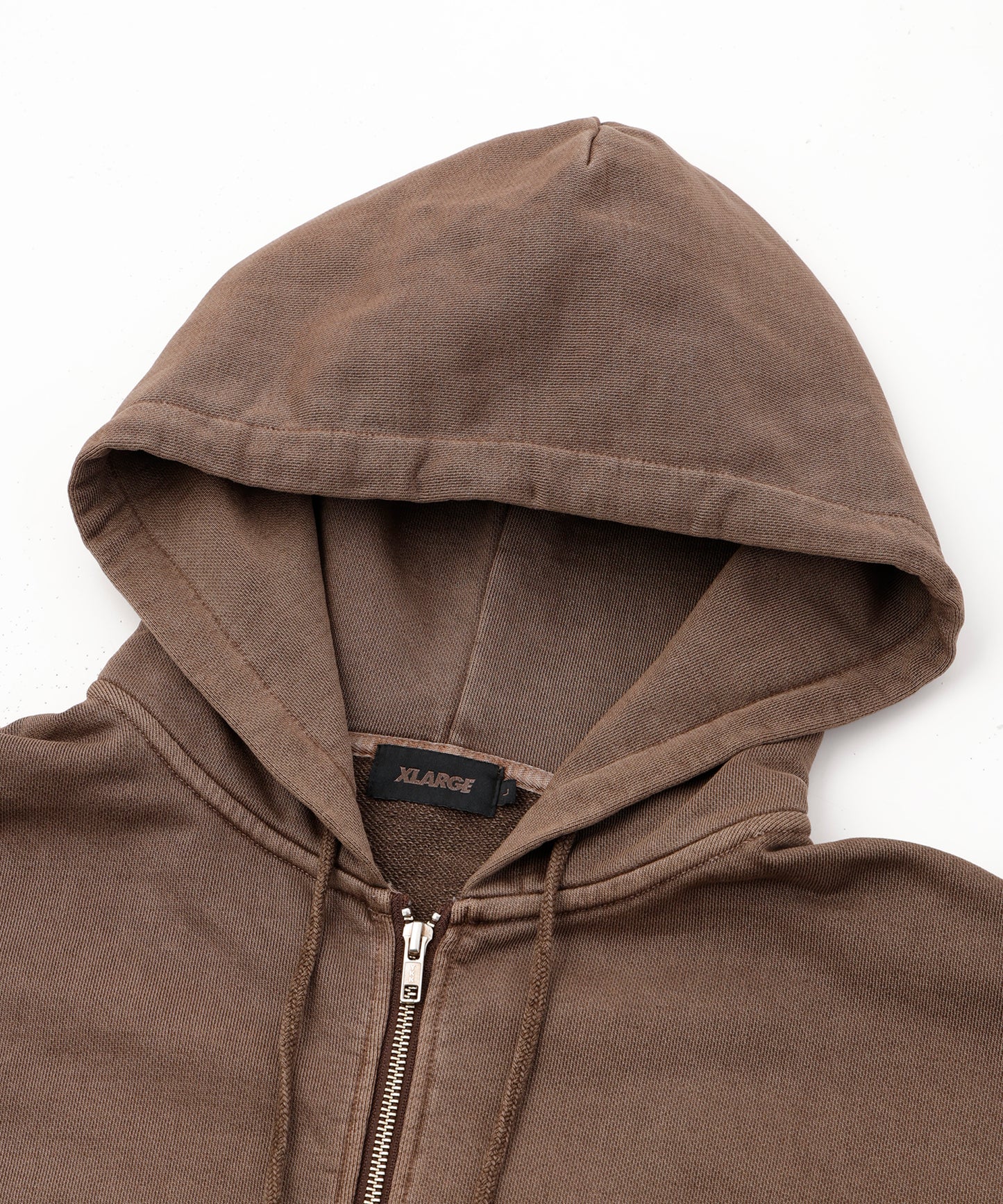 PIGMENT DYED WORK ZIP HOODED SWEATSHIRT