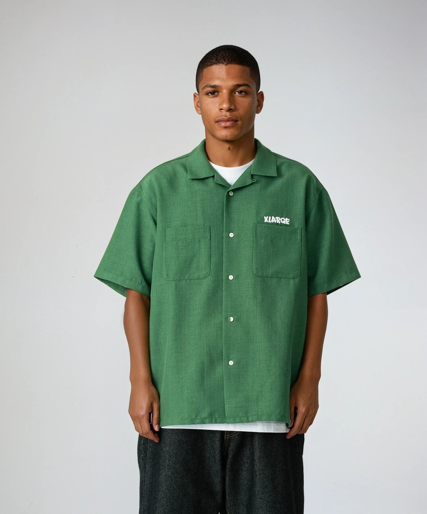 DRAWING OG OPEN COLLAR S/S SHIRT