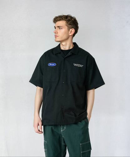 EMBROIDERED S/S WORK SHIRT