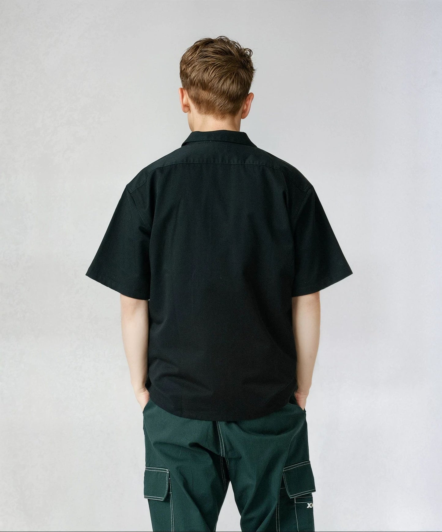 EMBROIDERED S/S WORK SHIRT