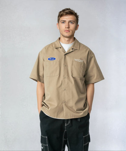 EMBROIDERED S/S WORK SHIRT