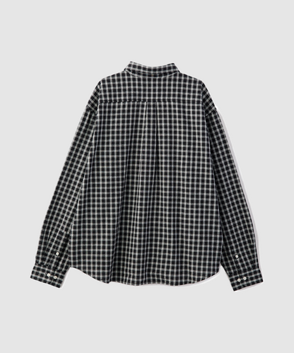 PATCH LOGO PLAID L/S SHIRT