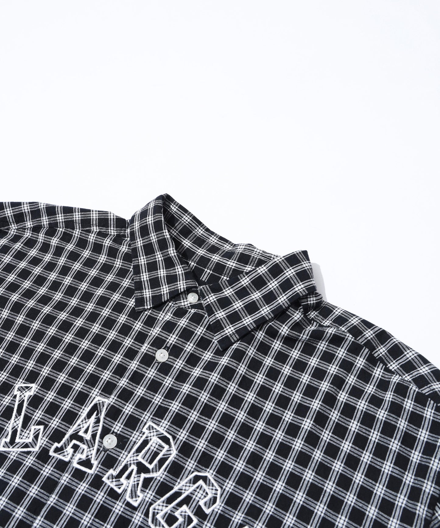 PATCH LOGO PLAID L/S SHIRT
