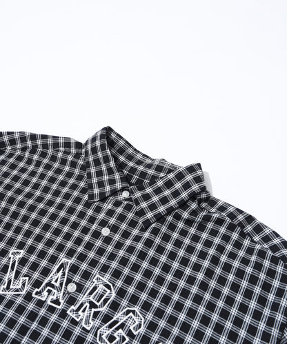 PATCH LOGO PLAID L/S SHIRT