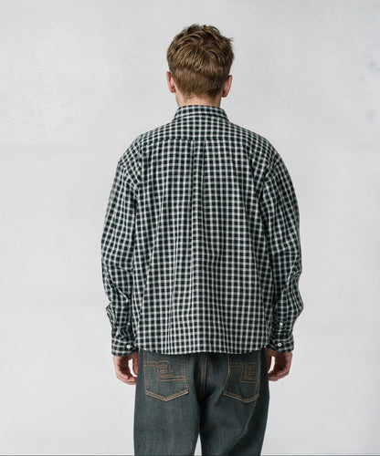 PATCH LOGO PLAID L/S SHIRT