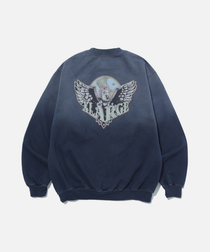 EAGLE WINGS TO THE WORLD CREWNECK SWEATSHIRT