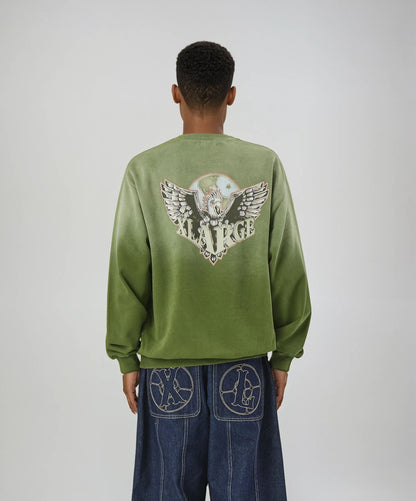 EAGLE WINGS TO THE WORLD CREWNECK SWEATSHIRT