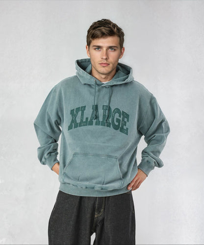 DYED COLLAGE LOGO HOODIE