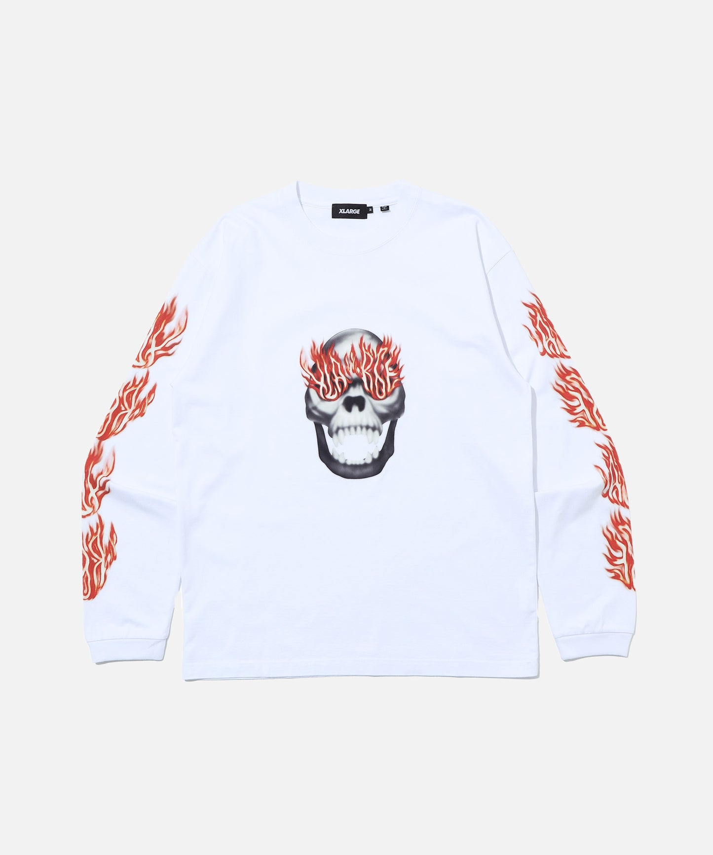 SKULL IN FLAMES L/S TEE