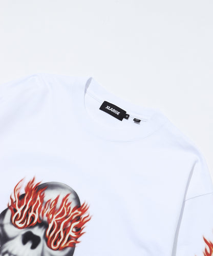 SKULL IN FLAMES L/S TEE